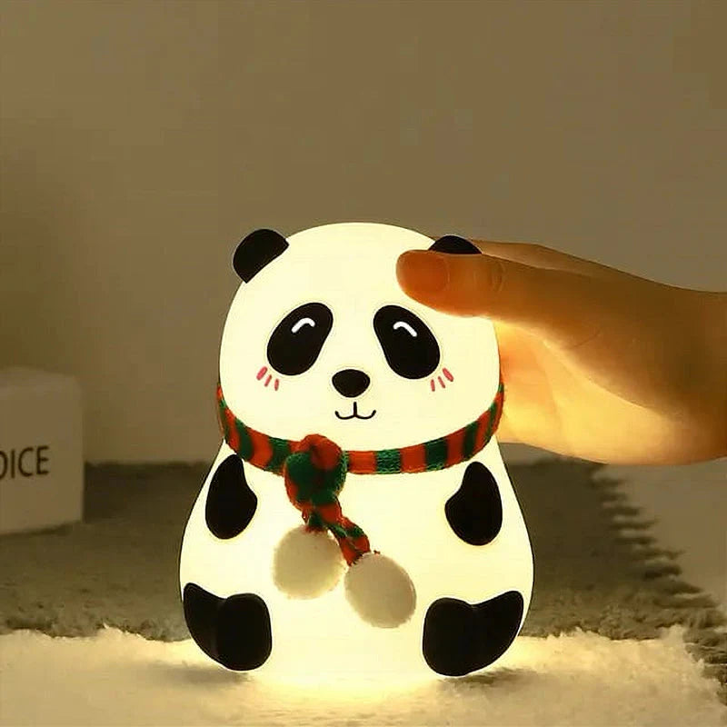 Panda Lamp, Cute Night Lamp, Birthday Gift, Night Lamp for Kids, Valentine Gift for Girlfriend, Rechargeable, BPA-Free Silicone, Multi-Color Lights - Buy Faith